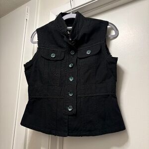 Star Jeans embellished vest - size small - as is